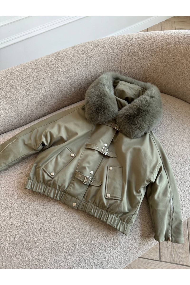 Designer Clothing Женский пуховик с мехом