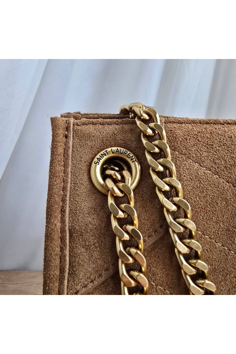 Yves Saint Laurent Замшевая сумка 32x25 см