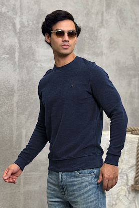 Мужской свитшот тёмно-синего цвета 