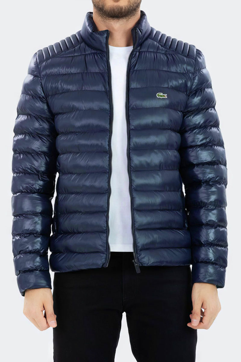 Lacoste Мужская тёмно-синяя куртка logo-patch