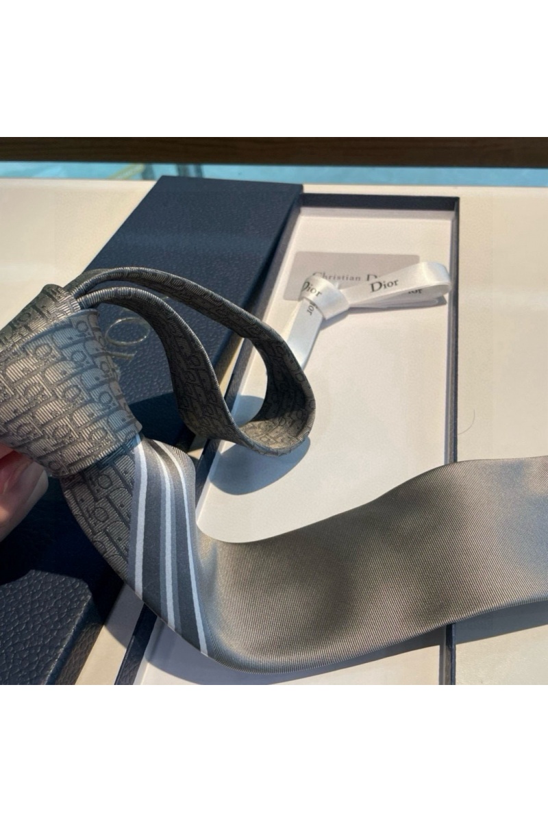 Dior Галстук Oblique premium - Grey
