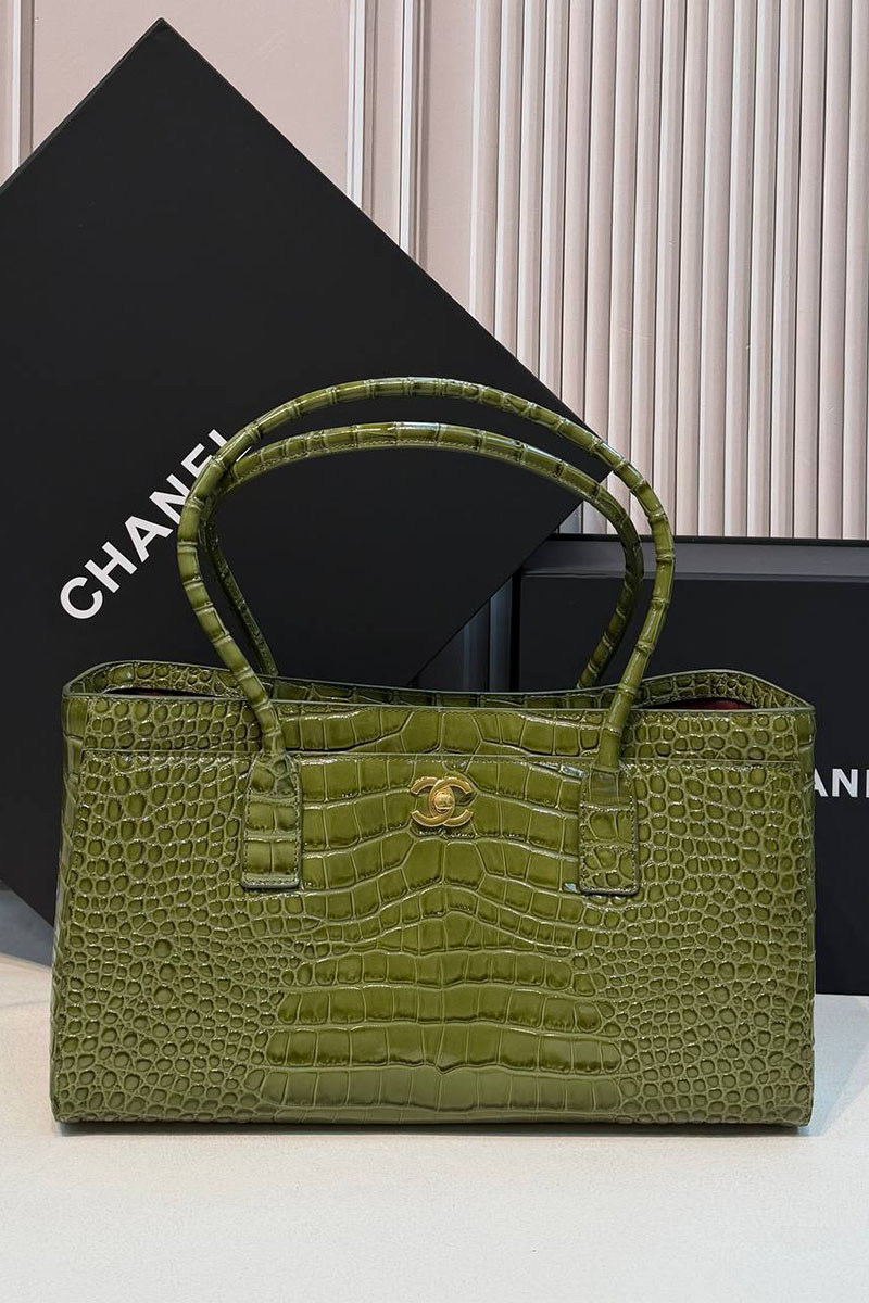 Chаnеl Кожаная сумка Shopping Tote premium 35x19x12 см