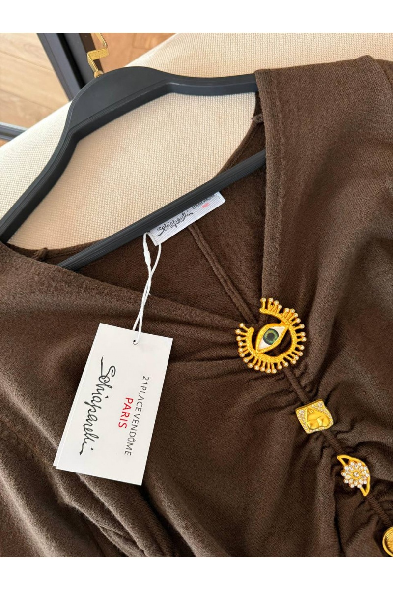 Schiaparelli Женское трикотажное платье Premium - Chocolate