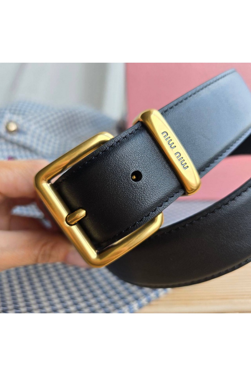 MIU MIU Кожаный ремень - длина 80 / 85 см (2 расцветки)