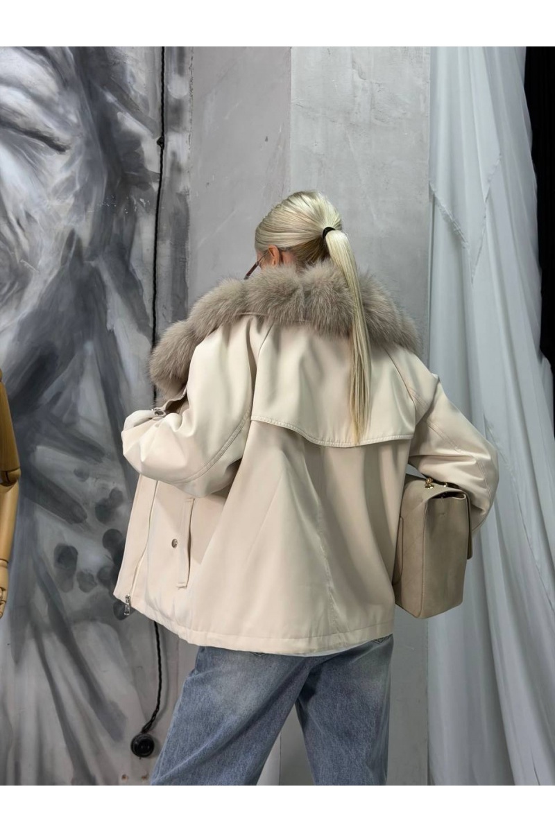 Max Mara Женская парка с натуральным мехом premium