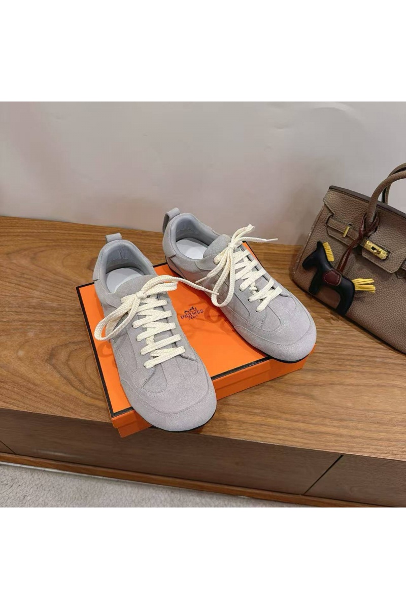 Hermes Женские замшевые кроссовки Master Tenis Master premium