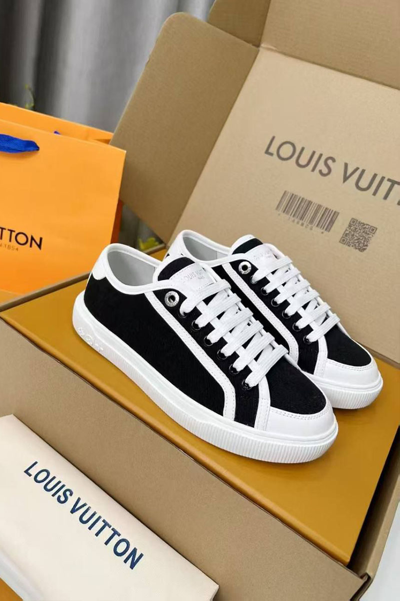 Lоuis Vuittоn Женские комбинированные кеды Premium - Black