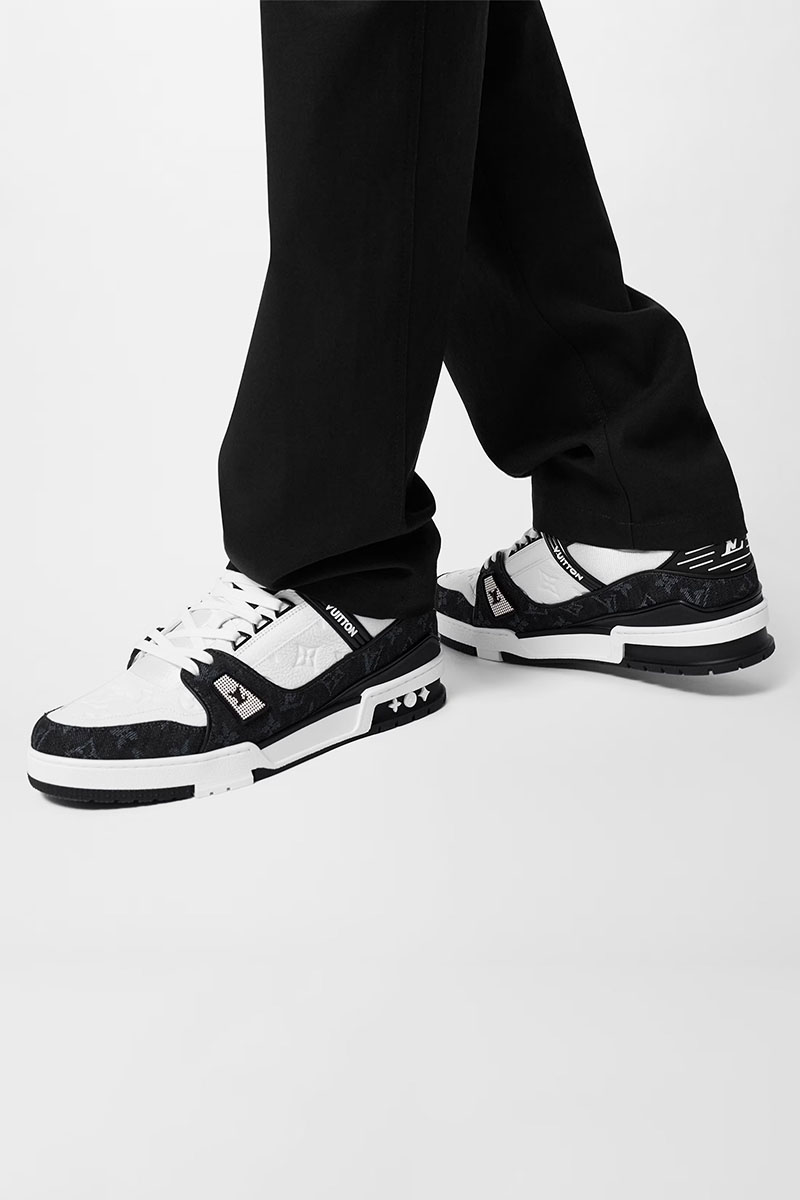 Lоuis Vuittоn Кожаные кроссовки Trainer Monogram - White / Black