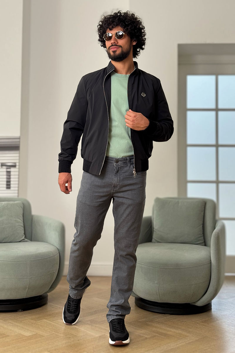 Loro Piana Мужская чёрная ветровка 