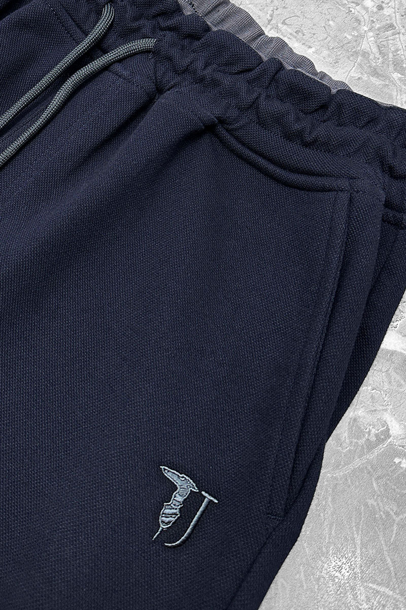 Trussardi Спортивные штаны logo-embroidered - Navy