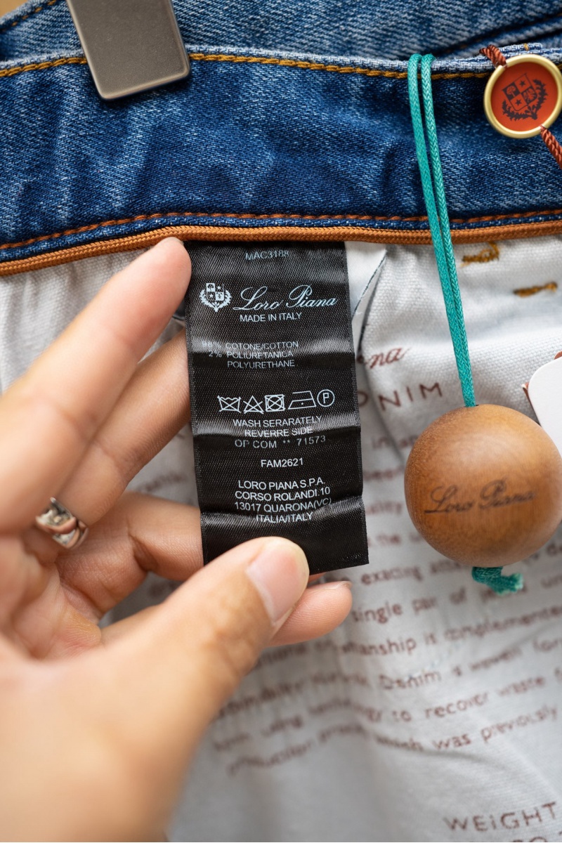 Loro Piana Мужские синие джинсы Premium 