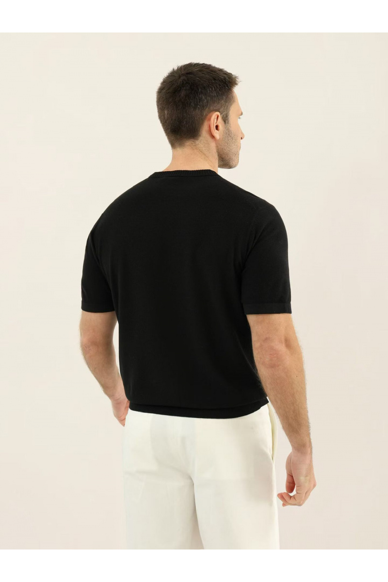 Loro Piana Мужская чёрная футболка premium