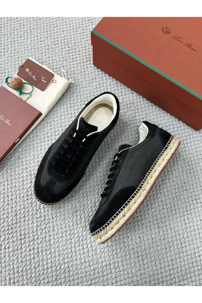Loro Piana Мужские кроссовки Sea Tennis Walk - Black