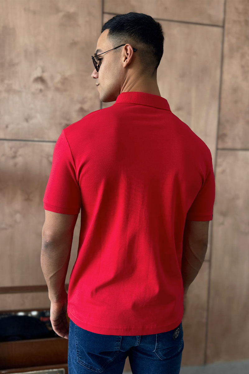 Burberry Мужское поло  TB - Red