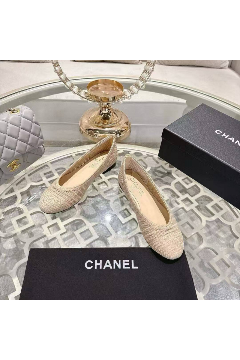 Chаnеl Женские балетки Premium - Beige