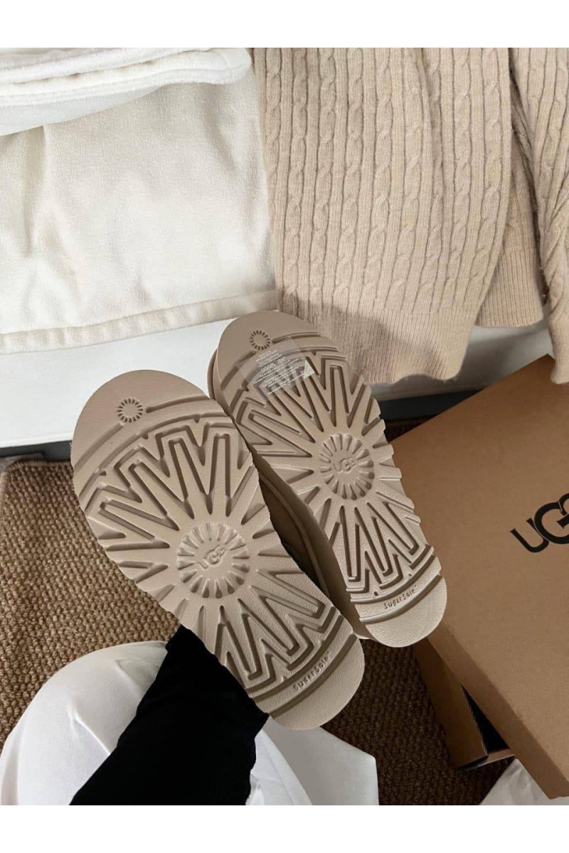 UGG Замшевые женские слиперы с мехом Lanah