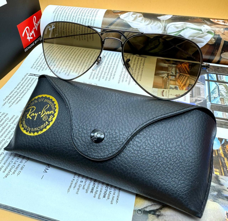 Ray Ban Солнцезащитные очки Aviator Large Metal