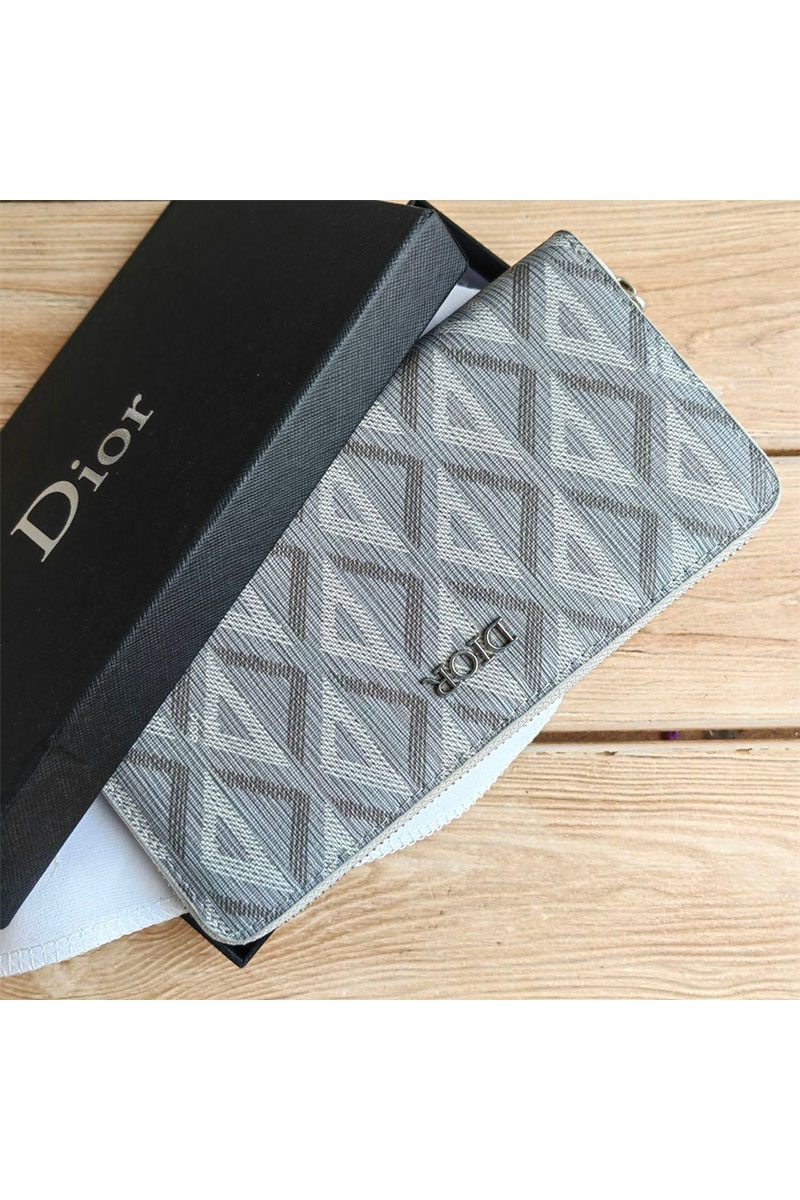 Dior Кожаное портмоне CD Diamond 20х10 см
