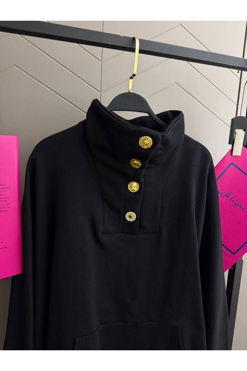 Schiaparelli Женская кофта с высоким горлом premium - Black