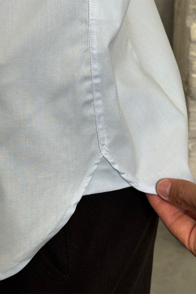 Burberry Мужская рубашка logo-embroidered - Blue 