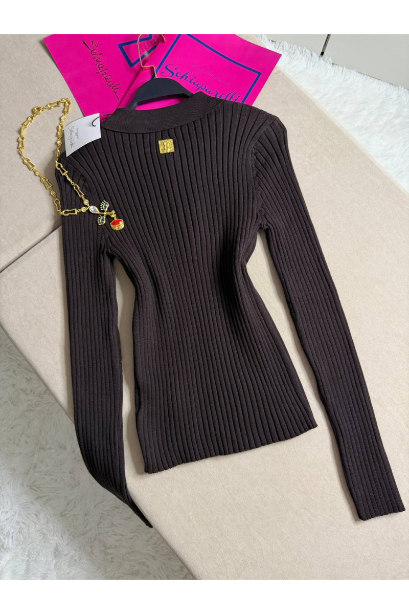 Schiaparelli Женское поло с длинным рукавом premium - Brown