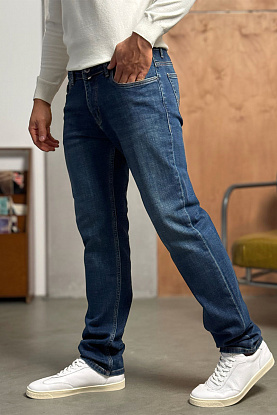 Мужские синие джинсы regular fit