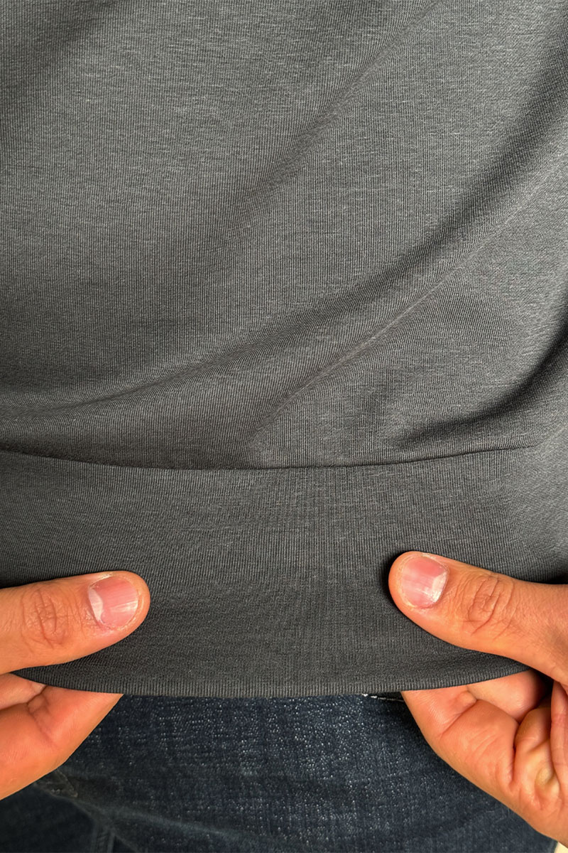 Moncler Мужской джемпер logo-patch - Grey