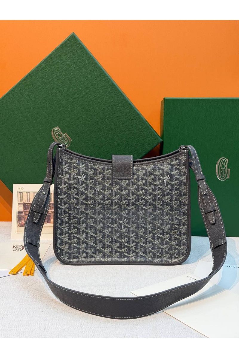 Designer Clothing Кожаная сумка Goyard Musette PM premium 28x22x10 см