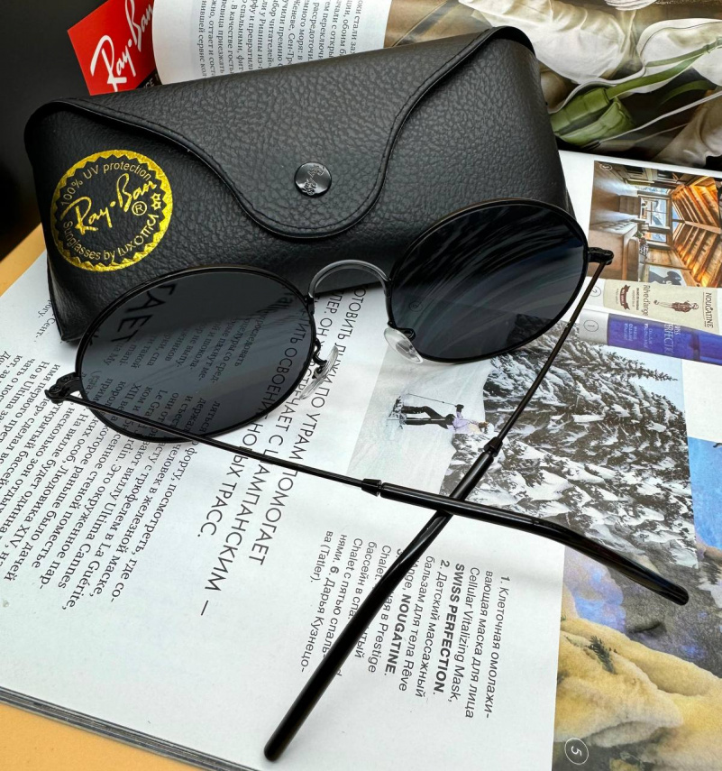 Ray Ban Солнцезащитные очки Oval Metal - Black