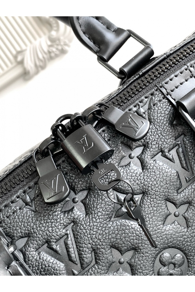 Lоuis Vuittоn Дорожная кожаная сумка Keepal Bondouliere 50 Premium 50x29x23 см