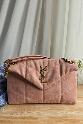 Замшевая сумка Lou Puffer 30x19 см
