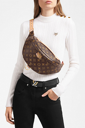 Кожаная сумка на пояс Bumbag Monogram 35x17 см