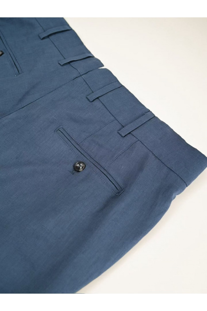 Loro Piana Мужские синие брюки premium