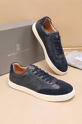 Комбинированные кроссовки low-top - Navy