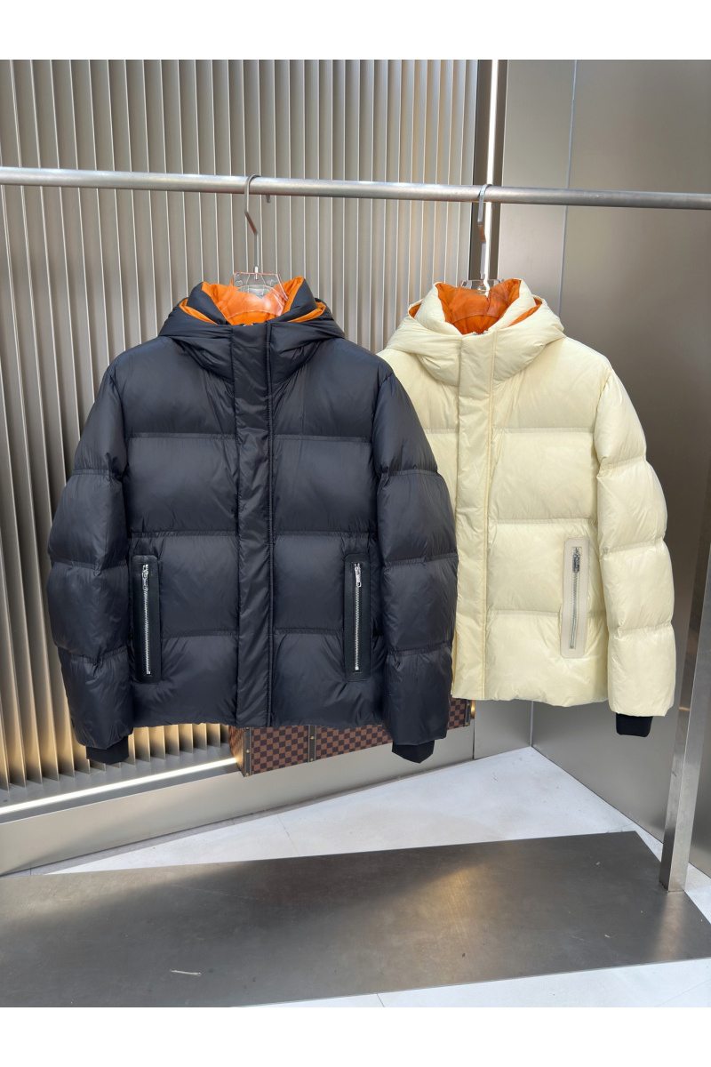 Zegna Мужской пуховик бежевого цвета
