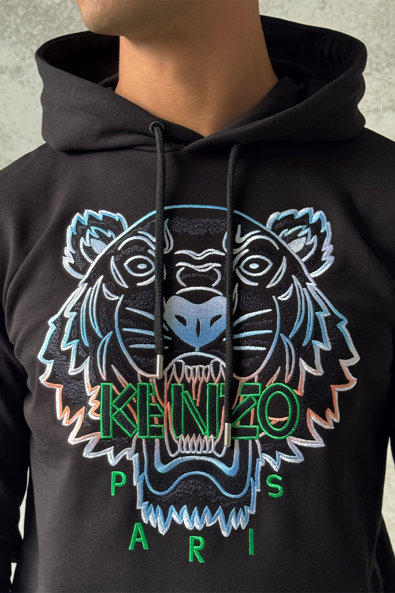 Kenzo Мужское худи Gradient Tiger logo-embroidered 