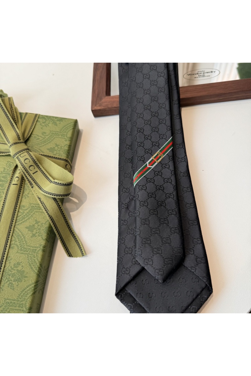 Gucci Галстук GG Monogram premium 146x7 см - Black