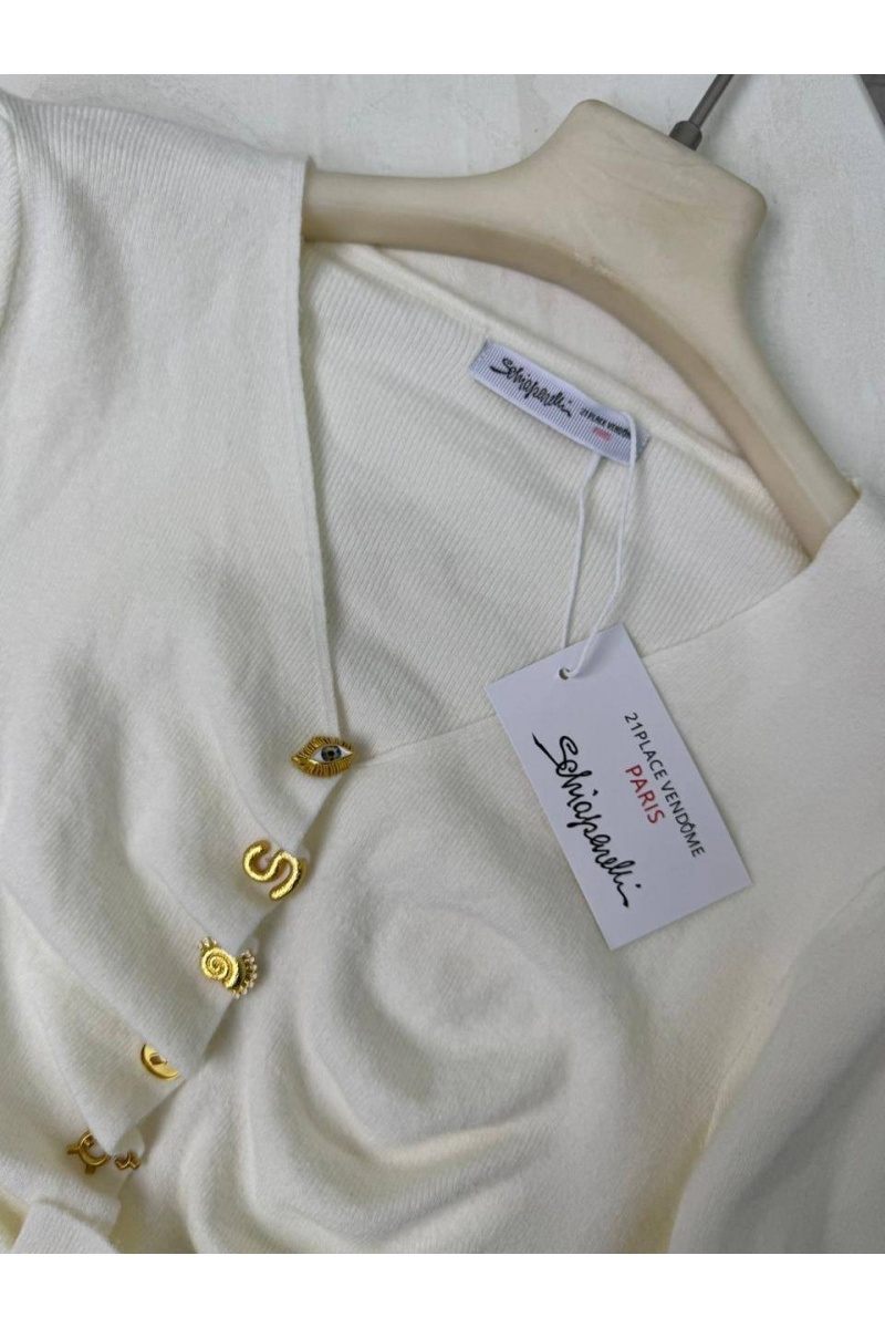 Schiaparelli Женская кофта белого цвета Premium