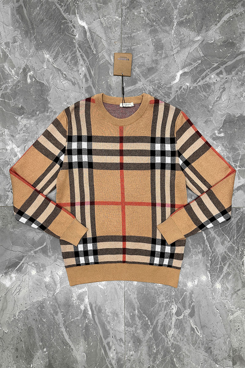 Burberry Мужская бежевая кофта check pattern