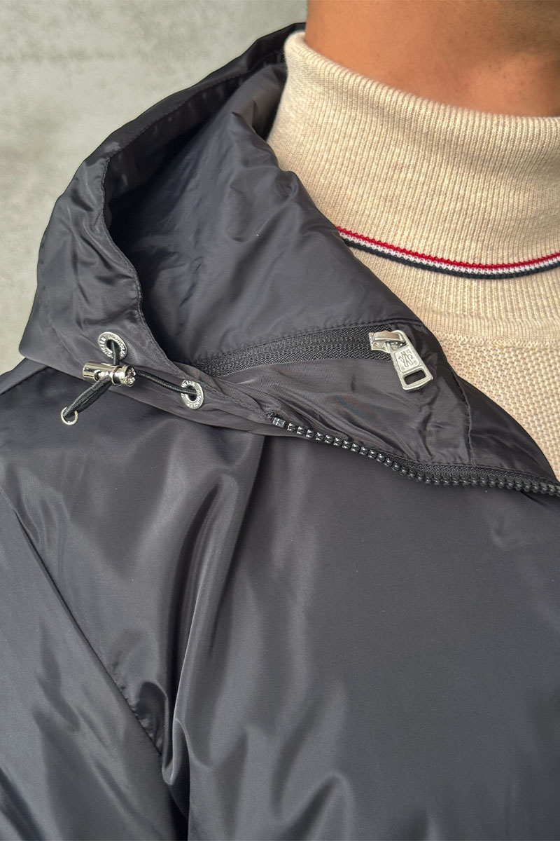 Moncler Чёрная ветровка logo-patch