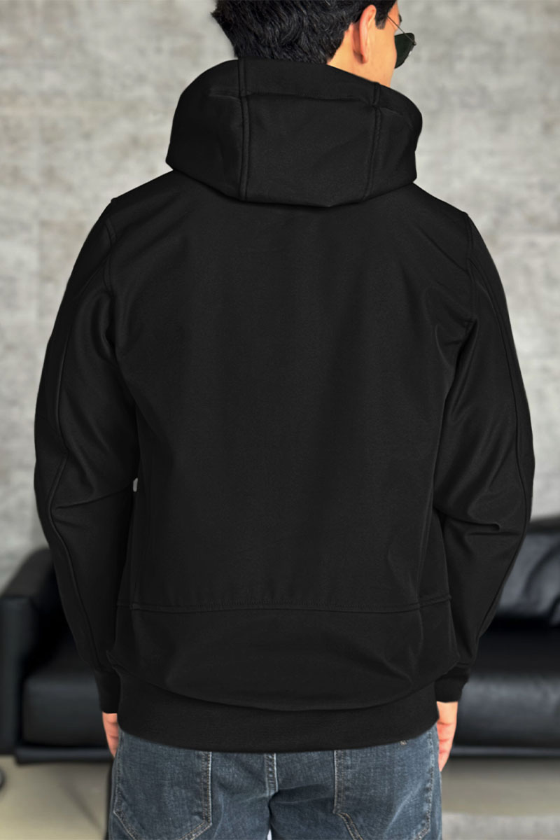 C.P. Company Чёрная ветровка Pro-Tek lens detail 