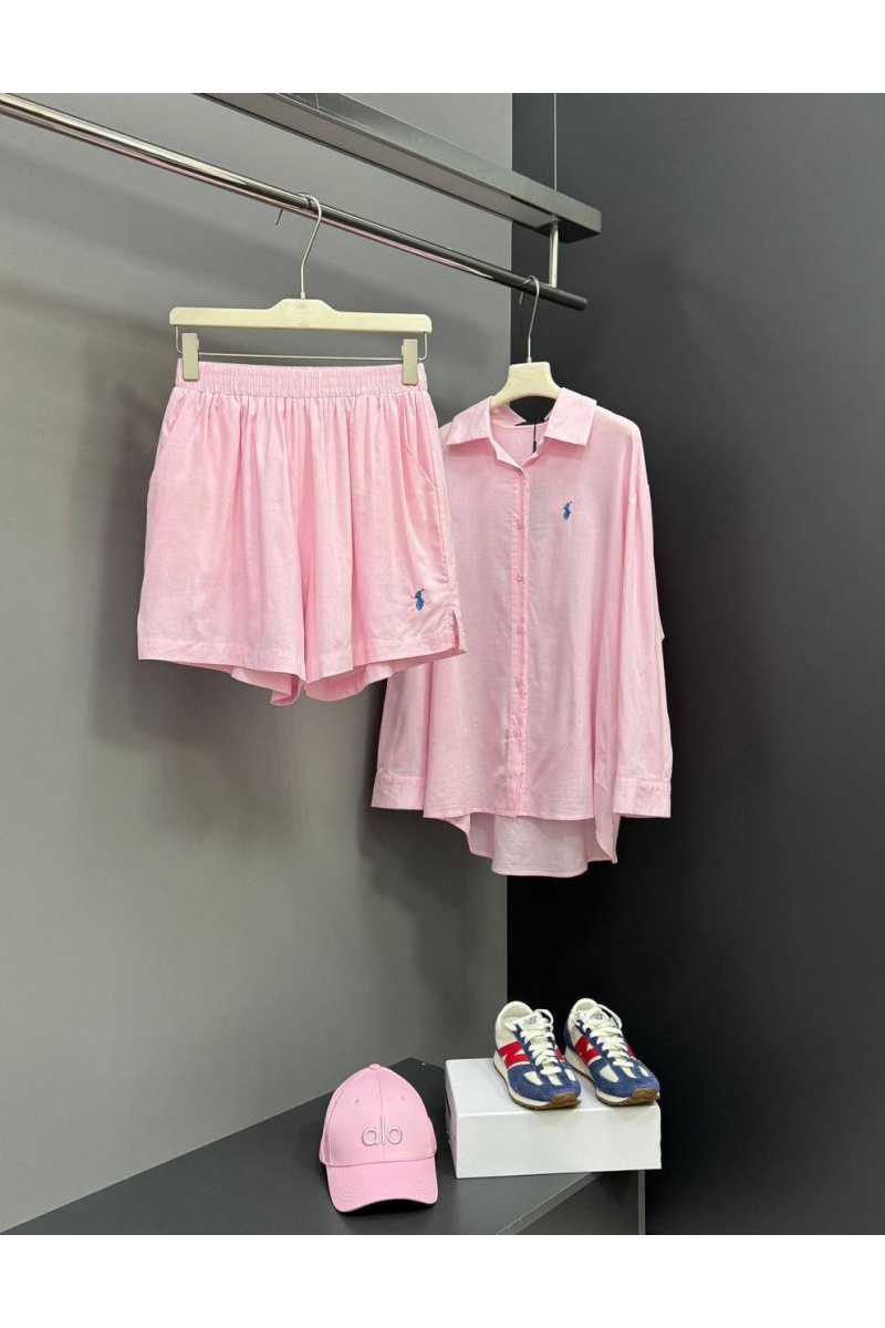 Polo Ralph Lauren Женский розовый костюм premium