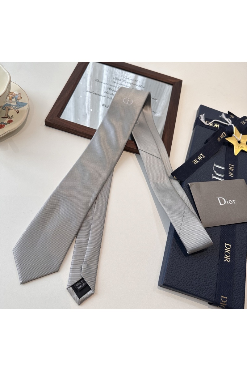 Dior Галстук logo-embroidered premium - Grey
