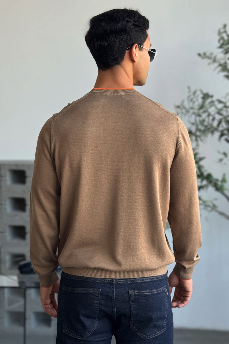 Hermes Мужской джемпер H embroidered - Brown