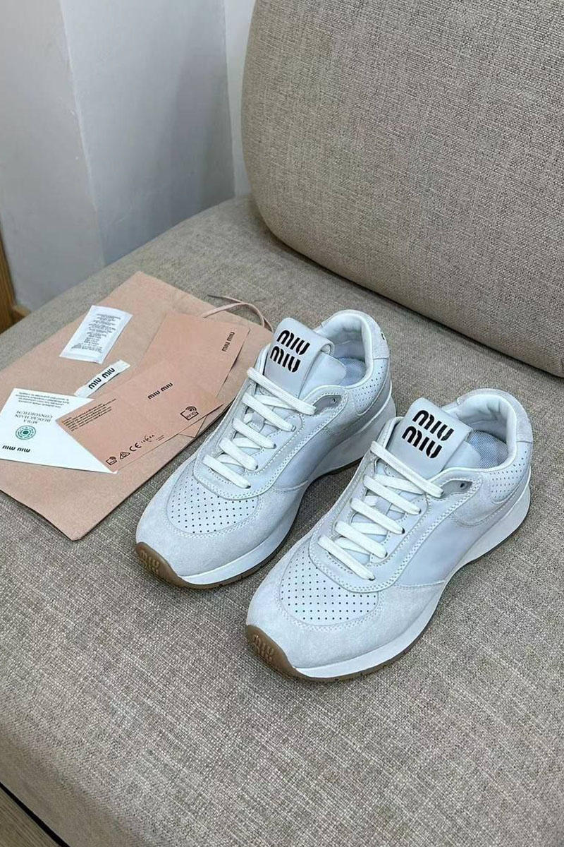 MIU MIU Женские кроссовки Premium - Grey