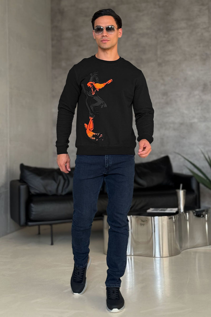Iceberg Мужской свитшот "Daffy Duck" - Black