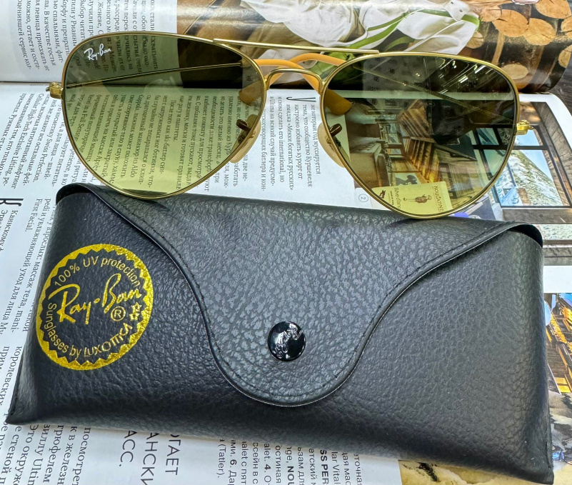 Ray Ban Солнцезащитные очки Aviator Large Metal