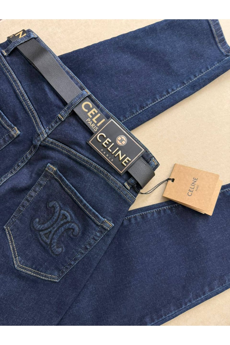 Celine Женские синие джинсы 
