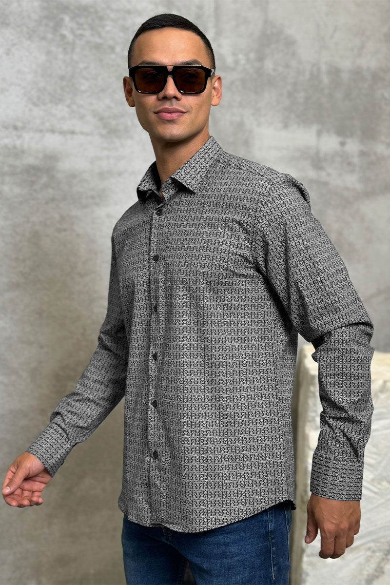 Emporio Armani EA7 Мужская чёрная рубашка