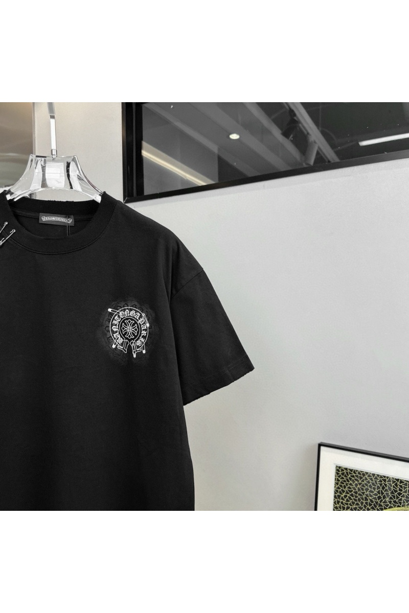 Chrome Hearts Чёрная оверсайз футболка Premium